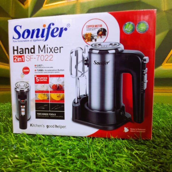 Sonifer Electric Food Mixer Hand Blender Dough Blender Egg Beater Hand Mixer SF- 7022