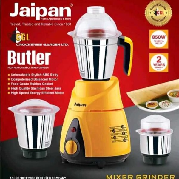 Jaipan Butler 3 in 1 Blender .Heavy duty Blender 750/850Watt