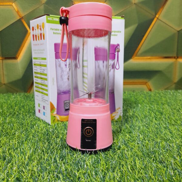 Mini USB Rechargeable Portable Electric Fruit Juicer 6 blades- Smoothie Maker - Blender Machine