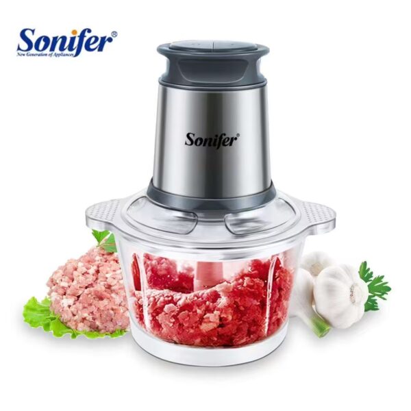 Sonifer Electric Food Chopper – 1.8L, 300W, 5 Blade | মাংস, সবজি কাটার জন্য পারফেক্ট