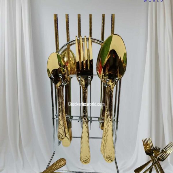 AYD Premium 24-Piece Stainless Steel Tableware Set, C-0096.