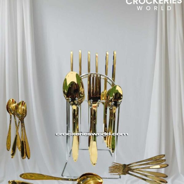 AYD Premium 24-Piece Stainless Steel Tableware Set,C-0088