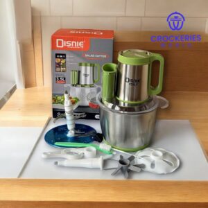 Disnie 6 in 1 Salad Cutter – 3.5L Stainless Steel Multipurpose Vegetable Slicer