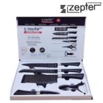 Zepter Premium 6 Pcs Kitchen Knife Set with Peeler & Scissor – Black Edition