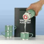 Premium Vacuum Flask Gift Set (500ml Flask + 2 Cups)