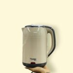 Prestige Electric Kettle 1.8L – Fast Boil & Auto Shut-Off (Red & Cream Color)