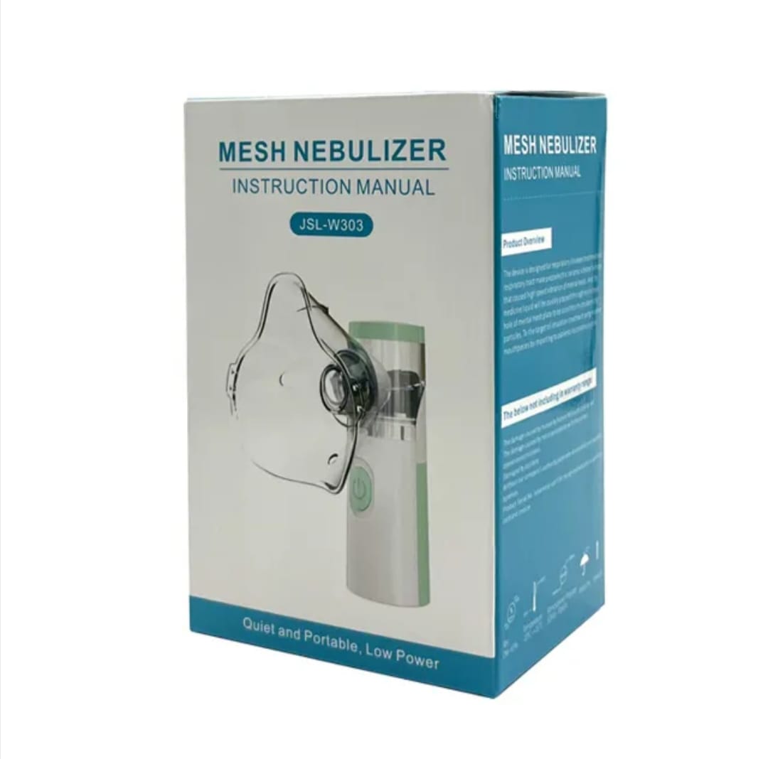 Portable Mesh Nebulizer (Model: JSL-W303) – Rechargeable & Low Noise Nebulizer Machine